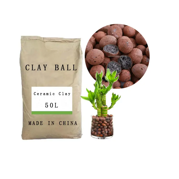 TeYuan Manufacturer Light Clay Balls 8-15mm Leca Balls Expanded Clay Pebbles Clay Balls
