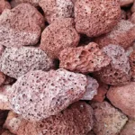 Volcanic stone red volcanic rock landscaping constructed wetland water treatment