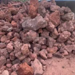 Volcanic stone red volcanic rock landscaping constructed wetland water treatment